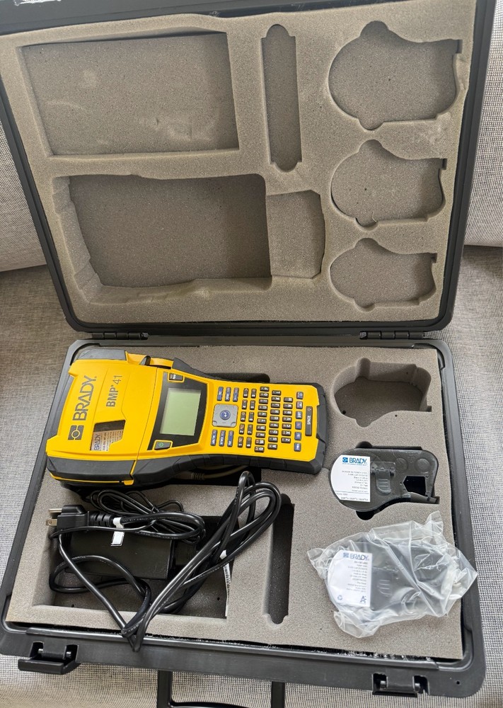 Brady BMP41 Label Printer With Labels Kit Case Bundle - Lightly Used