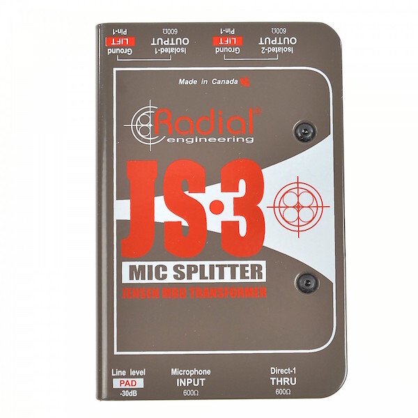 Radial JS3 Passive Microphone Splitter