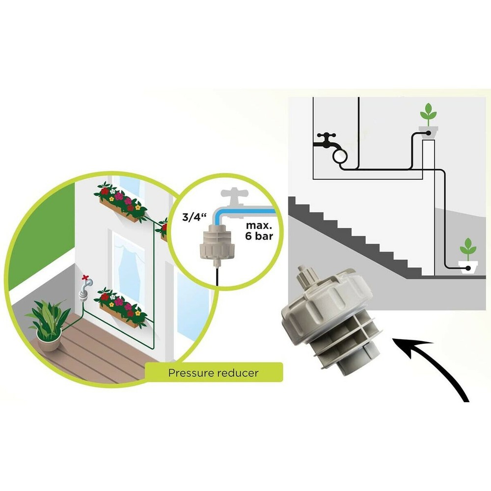 Standard Pressure Reducer 1bar (15psi) - Blumat Automatic Drip Irrigation System