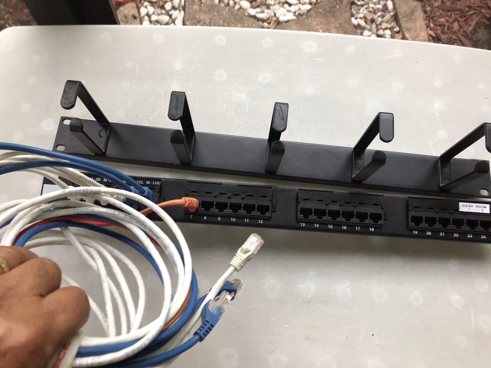 AMP Netconnect Category 5e 19” Patch Panel W/Middle Atlantic Products Horizontal