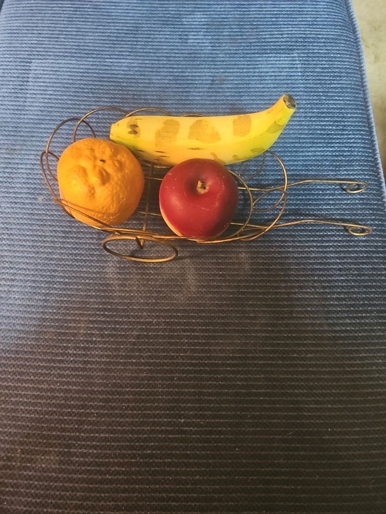 Metal Cart With Chalk Type Fruit