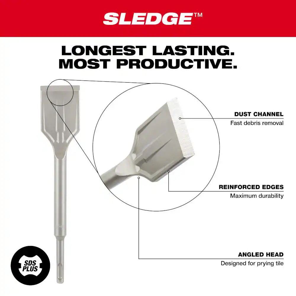 1-7/8 In. SLEDGE SDS-PLUS Tile Chisel