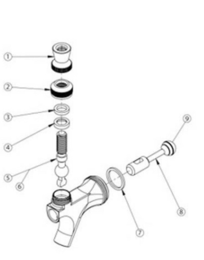 (1) Taprite Beer Faucet Rebuilding Kit, Taprite O-ring/Washers,Homebrew, Beer