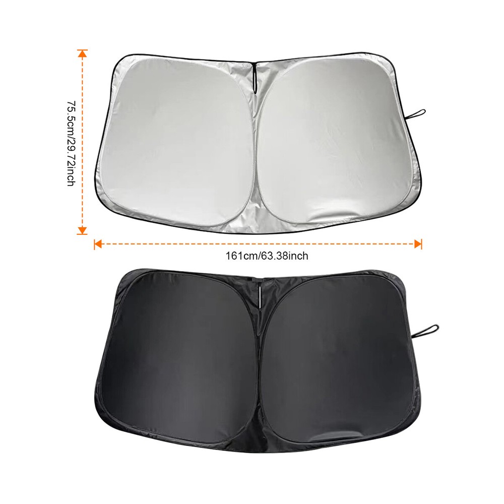 Windshield Sunshade Sun Shade Shield Visor Block For Chevrolet Silverado 19-24