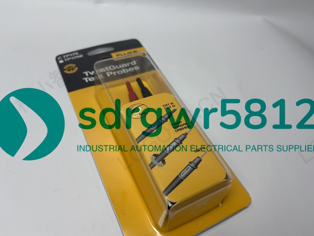 Fluke TP175 TwistGuard Test Probe, 1000V Voltage, 10A Current, 2mm Tip Diameter