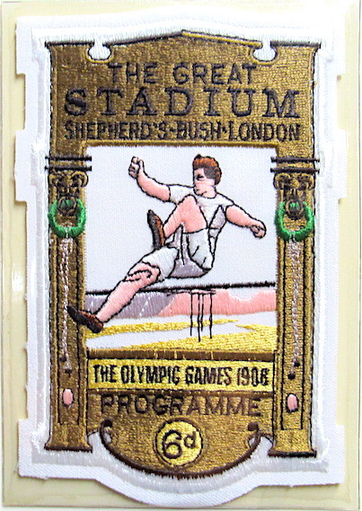 1908 SUMMER OLYMPICS IV LONDON ~ OLYMPIC GAMES PATCH Willabee & Ward PATCH ONLY