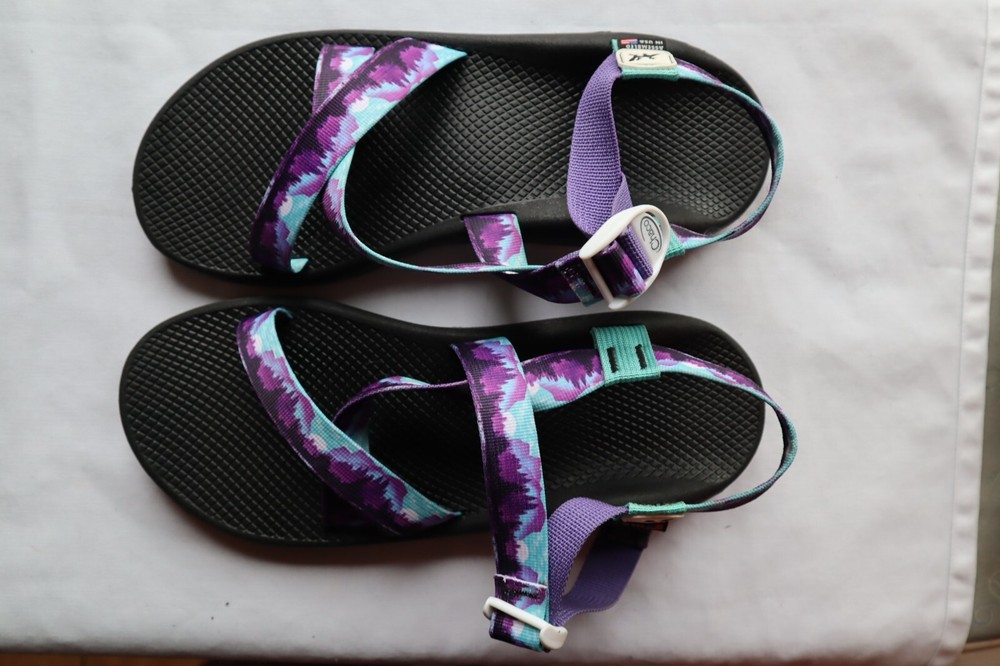 Multicolored Webbed Strap CHACO Slingback Sandals Man's 13