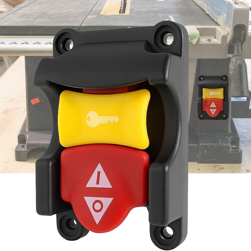 Table Saw Switch Replacement Compatible with Ryobi and Craftsman, Paddle On/O...