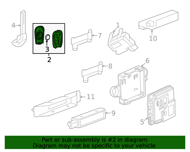 Genuine GM Transmitter 13547830