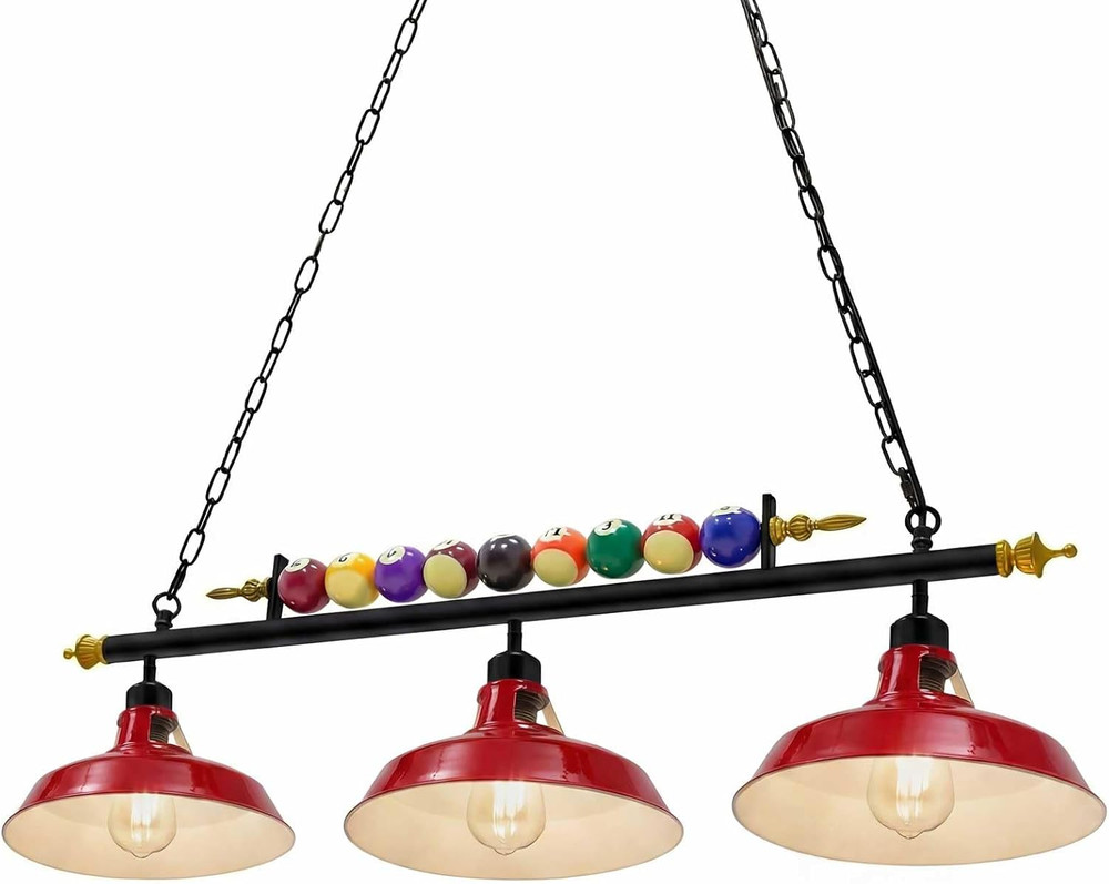 Adjustable Pool Table Lights for 7'-8' Billiard Light Hanging Pool Table Fixture