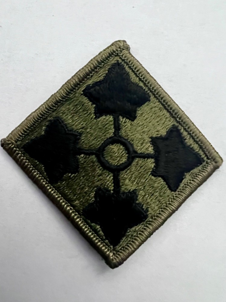 4th Division Subdued US Army Patch