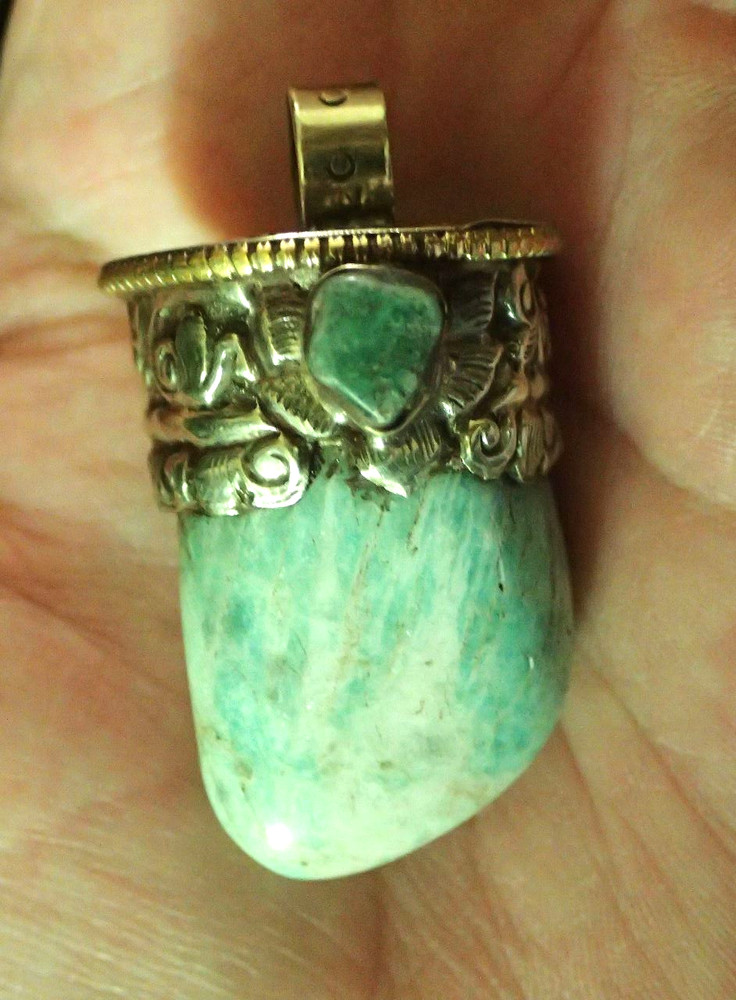 Amazonite Nugget Pendant