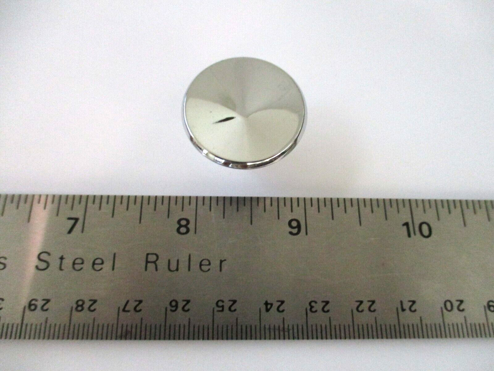 8 New Chrome Round Concave Knob Pull Drawer Cabinet 1”