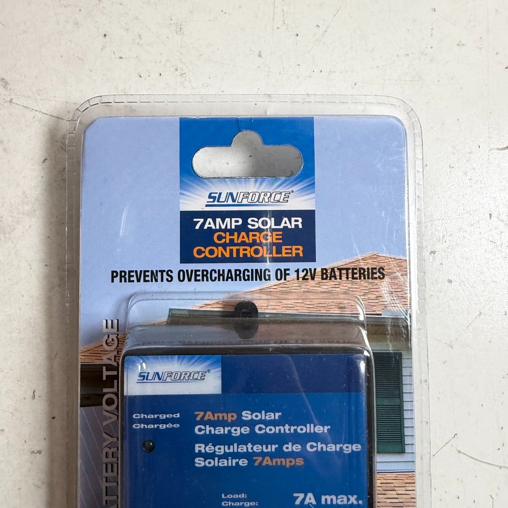 Sunforce 60012 Black Blue Plastic 13 Volts 7 Amp Solar Charge Controller NEW