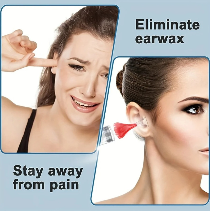 1pc Ear Wax Removal Syringe Kit with Replacement Tip Nozzle Ear Cleaning Tool