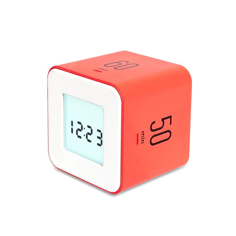 Multi Clock Time Cube Timer (Coral), Alarm & Backlight Desk Productivity for ...