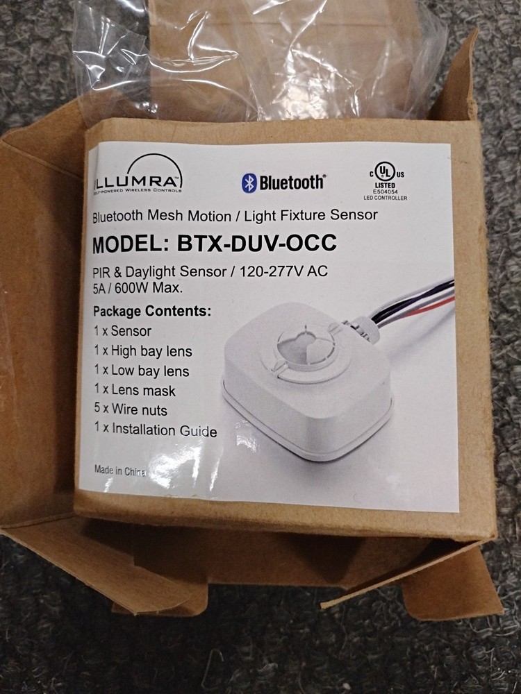 ILLUMRA BTX-DUV-OCC Bluetooth Mesh Motion Sensor. New