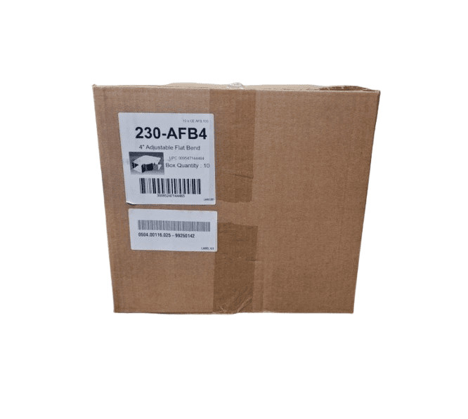 10-PACK Diversitech 230-AFB4 4 in. Speedichannel Adjustable Flat Bend