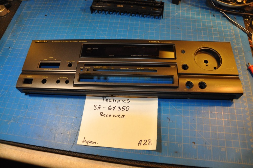 Technics SA-GX350 Receiver Replacement Parts Front Face Panel Plate
