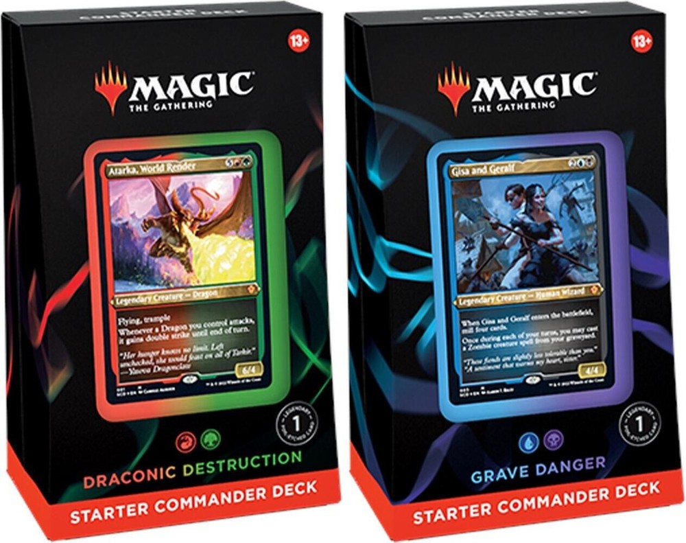 MtG: Starter Commander Deck - Draconic Destruction & Grave Danger NEW/SEALED
