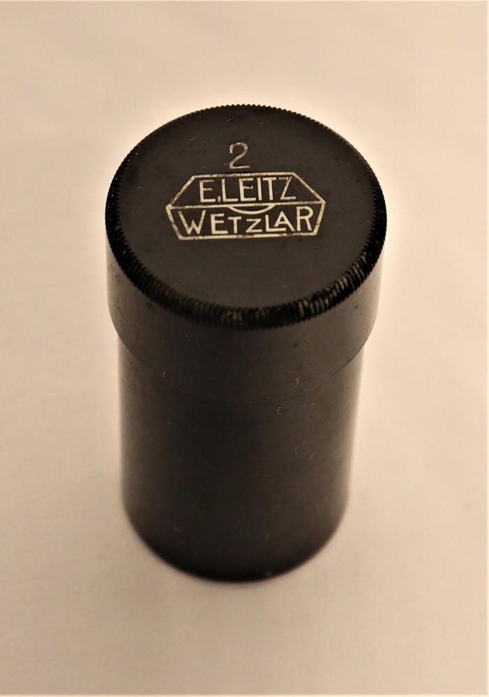 Antique Leitz Microscope Brass Objective Storage Container