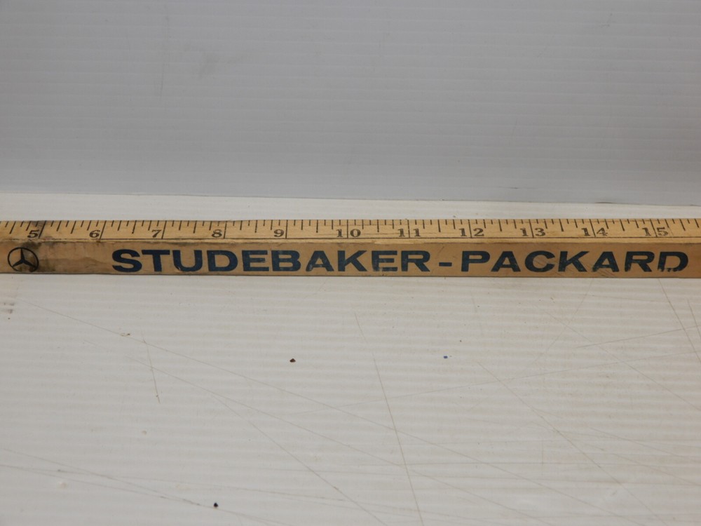 VINTAGE STUDEBAKER PACKARD YARDSTICK WALKING STICK 1957