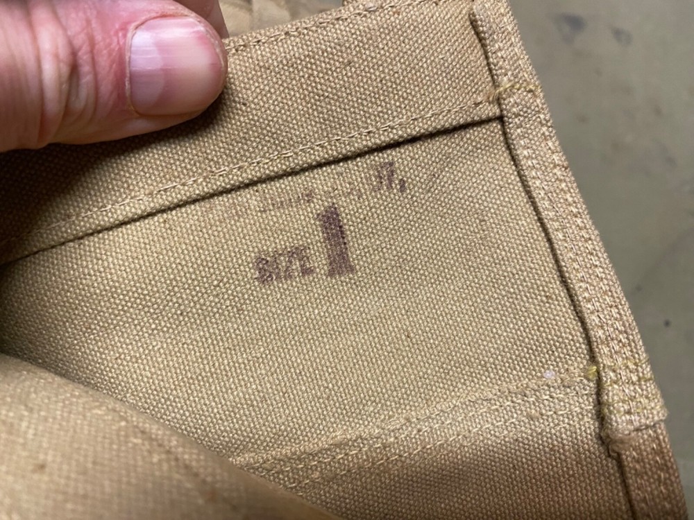 ORIGINAL WWI US ARMY M1908 COMBAT FIELD LEGGINGS- SIZE 1