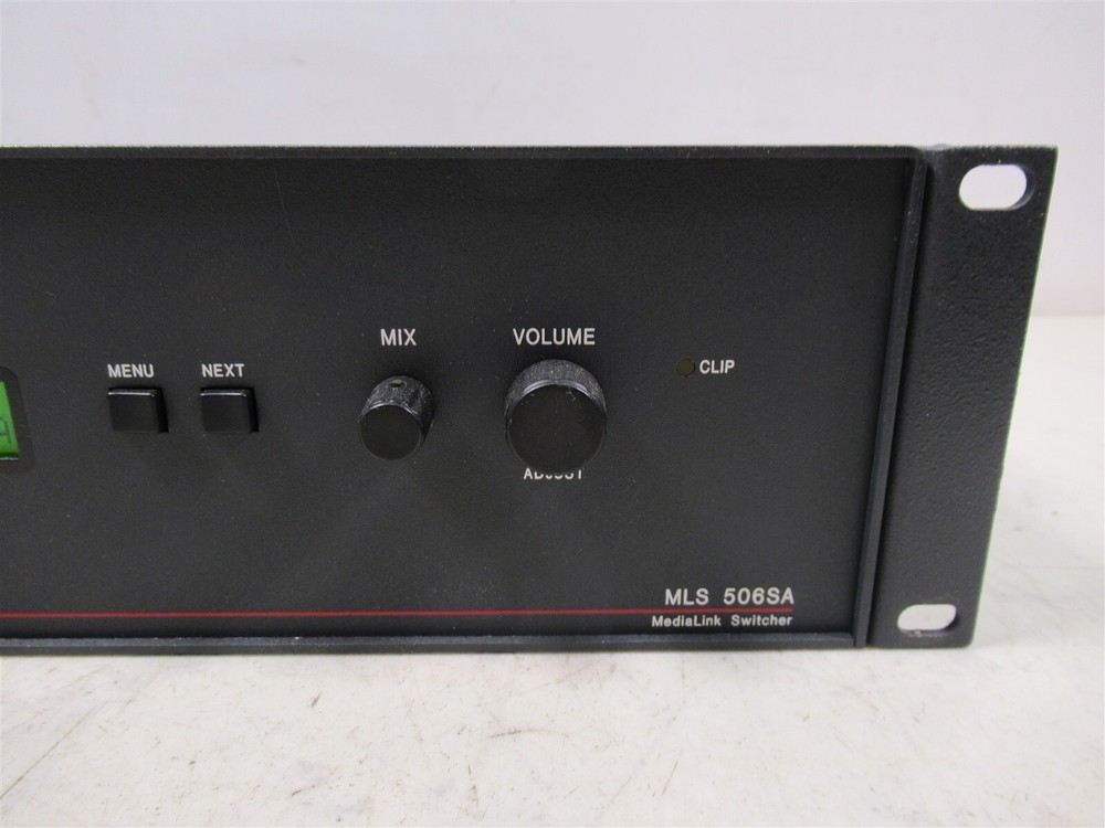 Extron MLS 506SA Media Link Switcher Six Input Switcher Stereo Audio Amplifiers