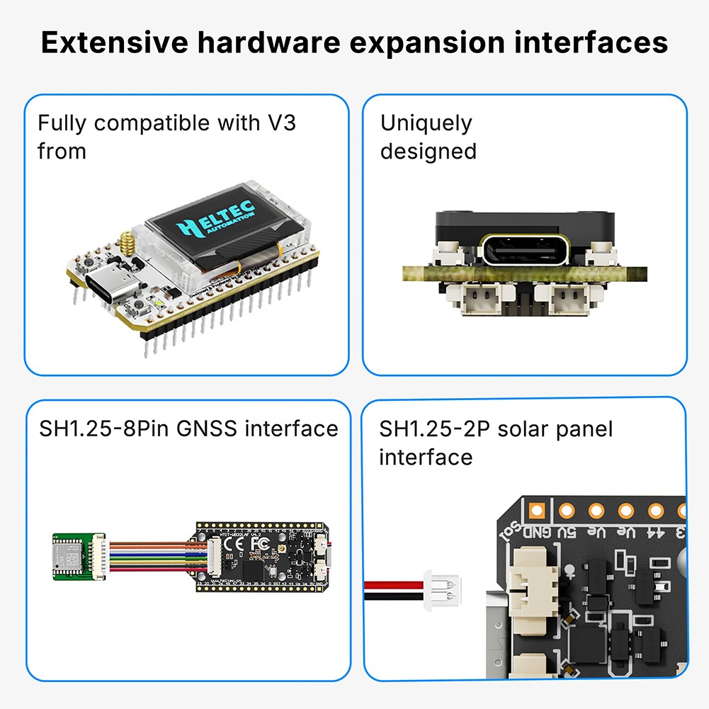 Heltec ESP32 LoRa 32 V4 Board + LoRa32 Antenna 915MHz for Meshtastic LoRaWAN USA