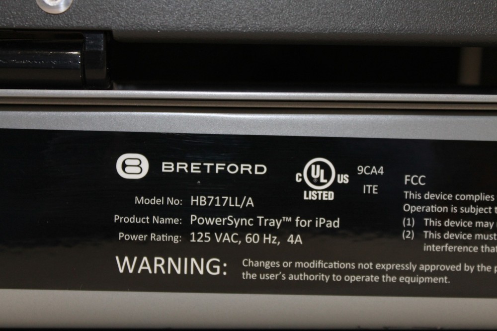 Bretford HB717LL/A PowerSync Tray for iPad 10 Unit Capacity Charging Station