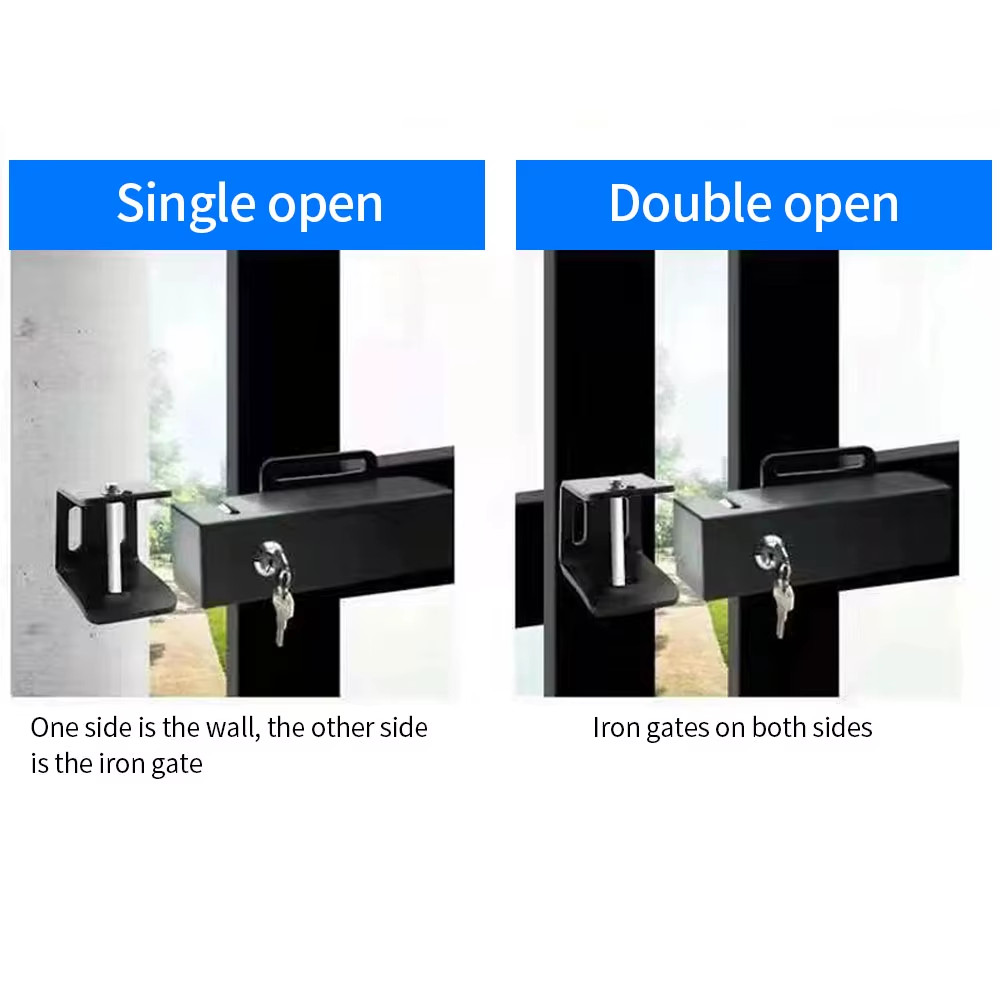 Waterproof DC 24V Electronic Automatic Door Lock Drop Bolt Locks with Key For Au