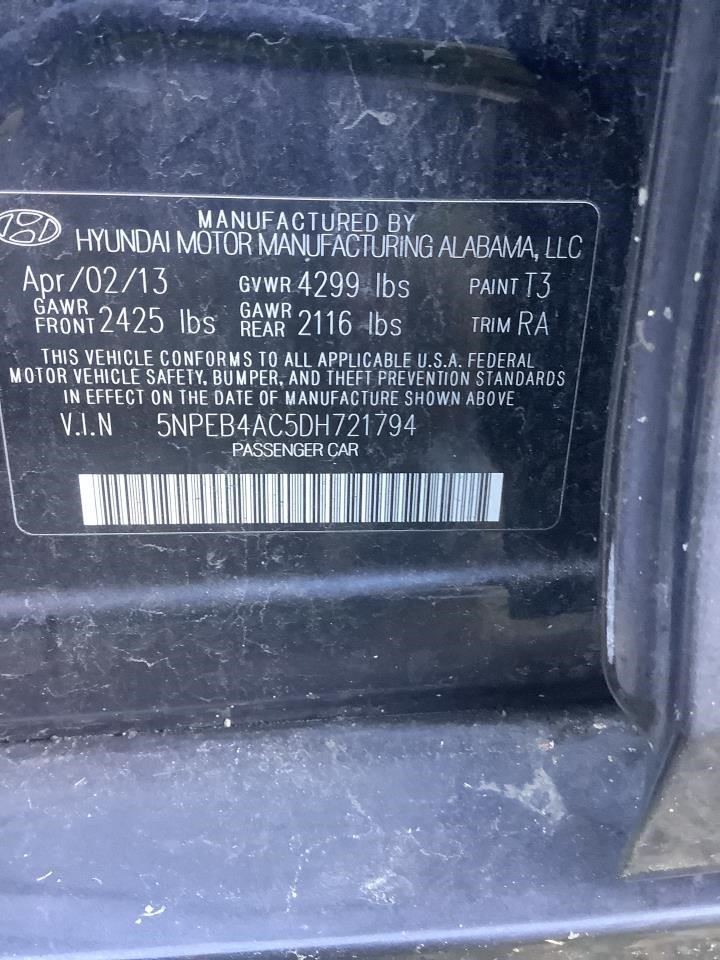 2013 SONATA Third Brake Light Tested OEM