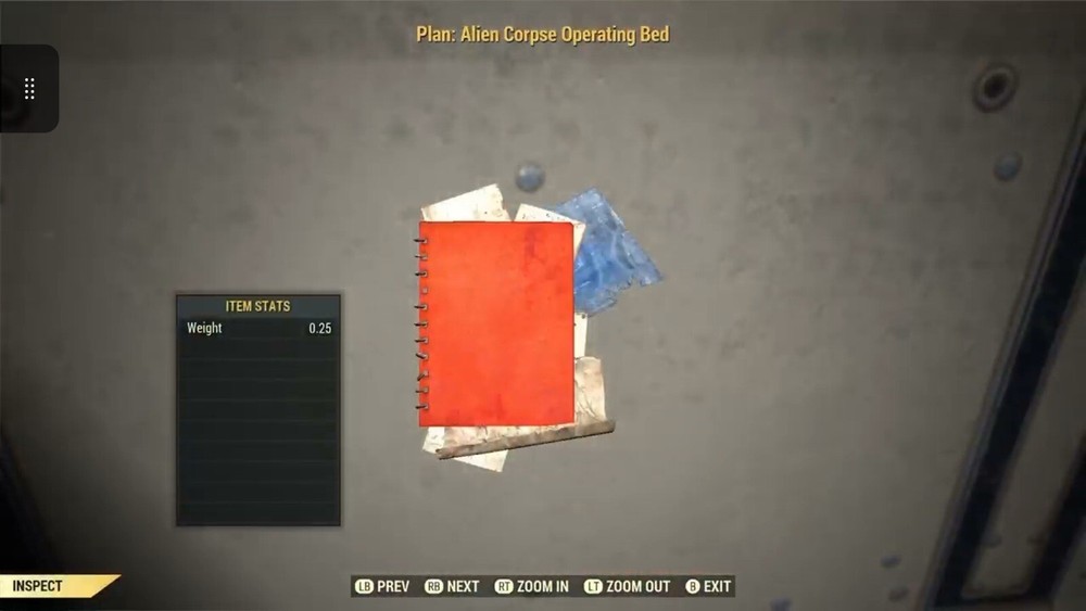 (Xbox) Alien Corpse Operating Bed Plan