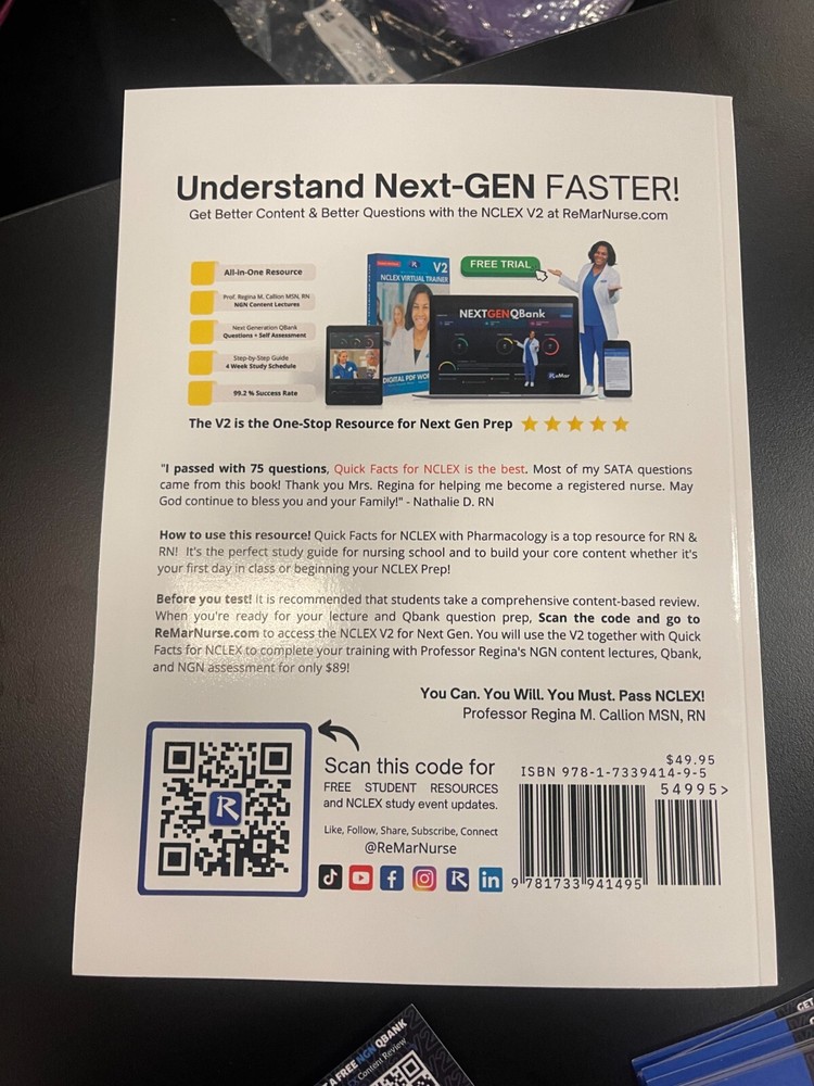 The ReMar Review Quick Facts for NCLEX: Next Generation Study Guide