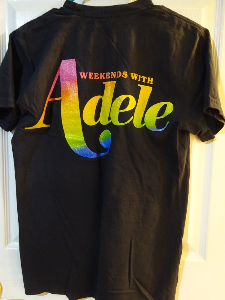 Official Weekends with Adele Las Vegas Short Sleeved S Shirt Confetti & Bag 2024