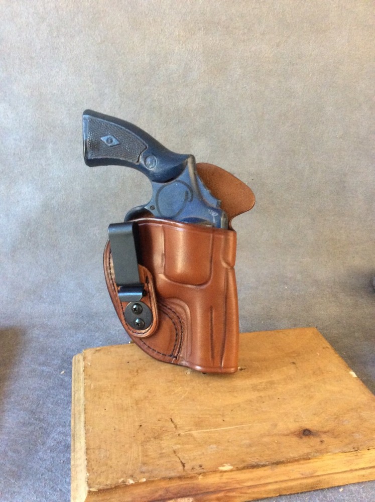 Smith & Wesson K Frame 2.5" IWB Concealed Tuckable Custom Leather Holster