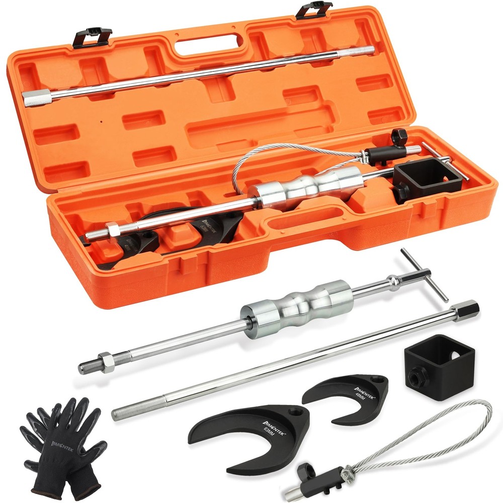 CV Axle Puller Tool Slide Hammer 8PC Set 63mm 48mm Fork Adapter Front Wheel Driv