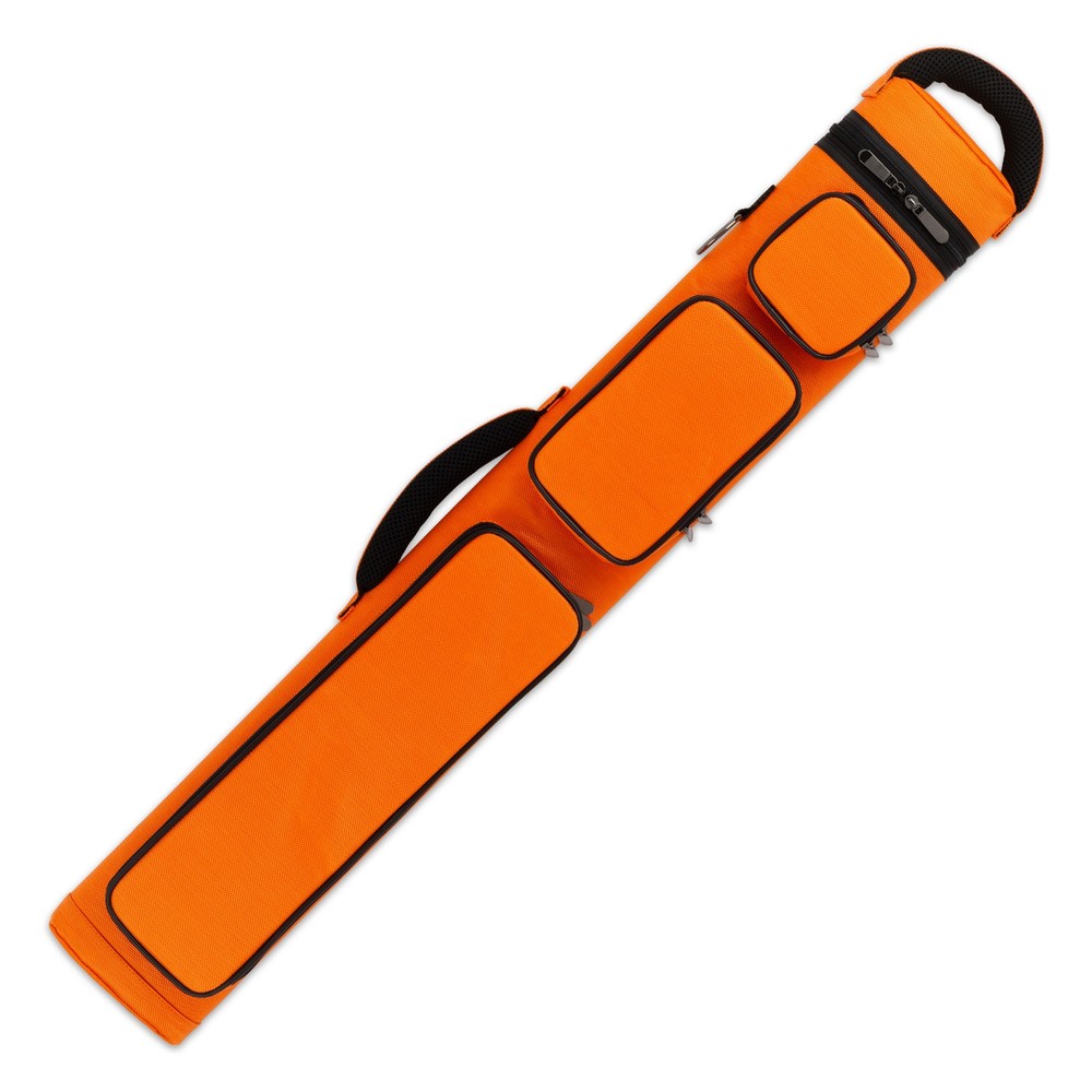 Action ACB24 ORANGE 2Bx4S Billiards Pool Cue Stick Case w/ Backpack Strap