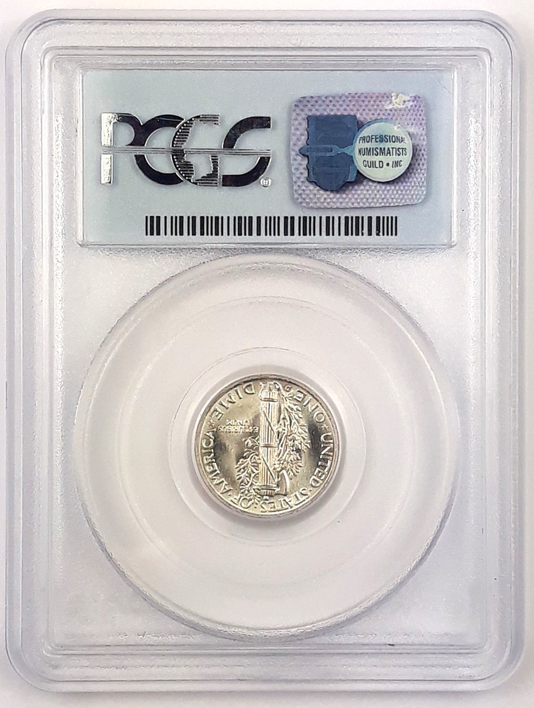 1938 D Mercury Dime ~ PCGS MS65FB ~ Full Bands