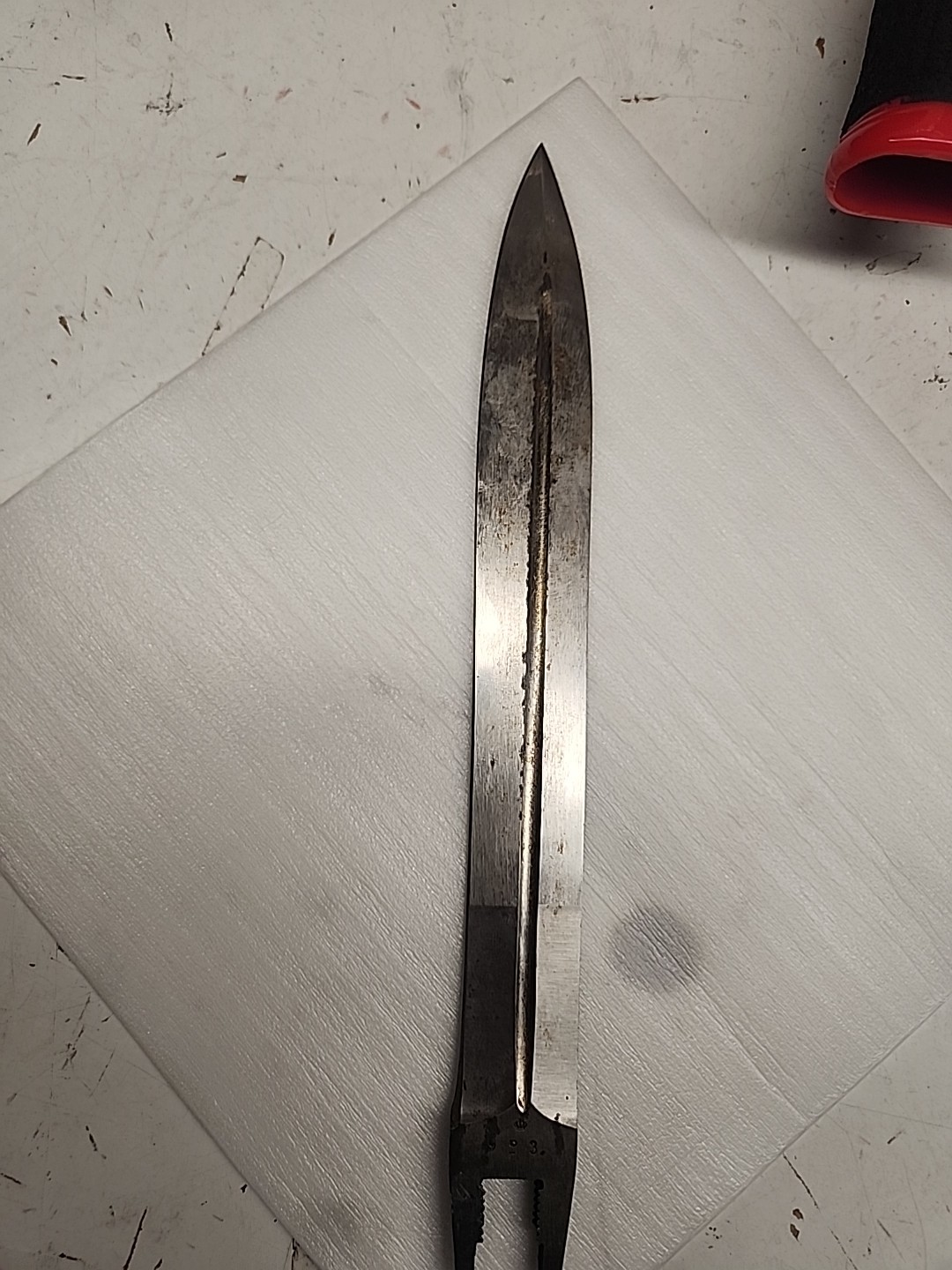 Vintage M/1896 Swedish Steel Mauser Bayonet Blade Only EJ AB Anchor Crown