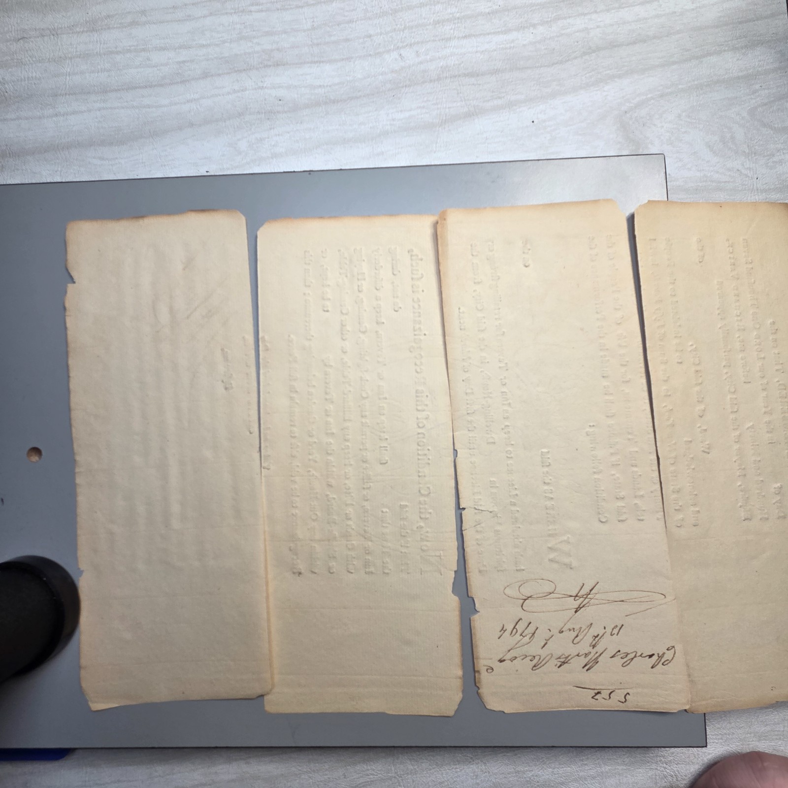 1794 Richard Varick Signed New York Tavern License Revolutionary War Officer