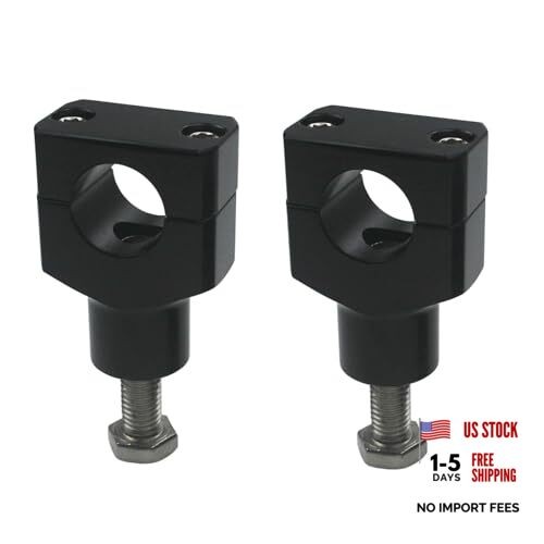 Universal Motorcycle 1" 25MM CNC Aluminum Handlebar Handle Risers 25MM risers