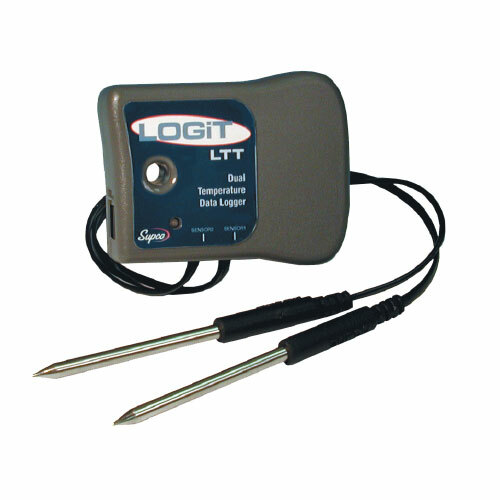 Supco LOGiT LTT 2 Channel Temperature Data Logger w/ External Thermistor Probes