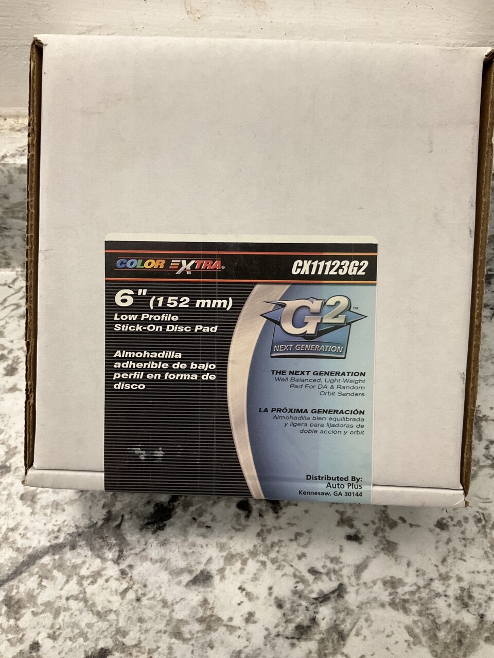 Color Extra 6" Low Profile Stick-On Sanding Disc Pad, Made In USA, 12,000 RPM