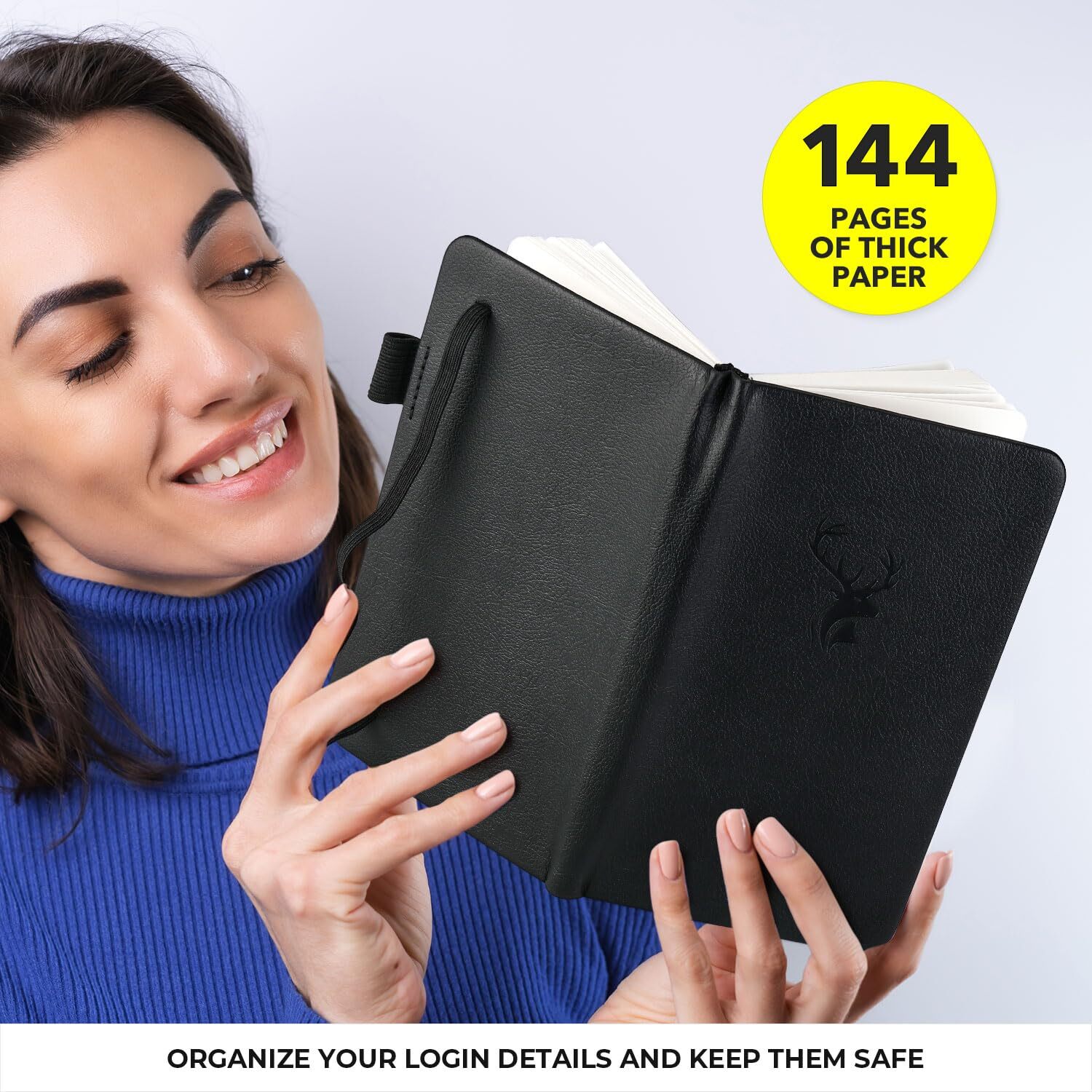 Password Book with Alphabetical Tabs Small Password Keeper with Extra Password S