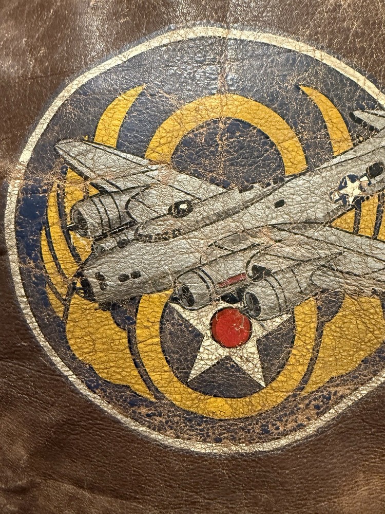 WWII Painted 8th Air Force A-2 A2 Bomber Flight Jacket