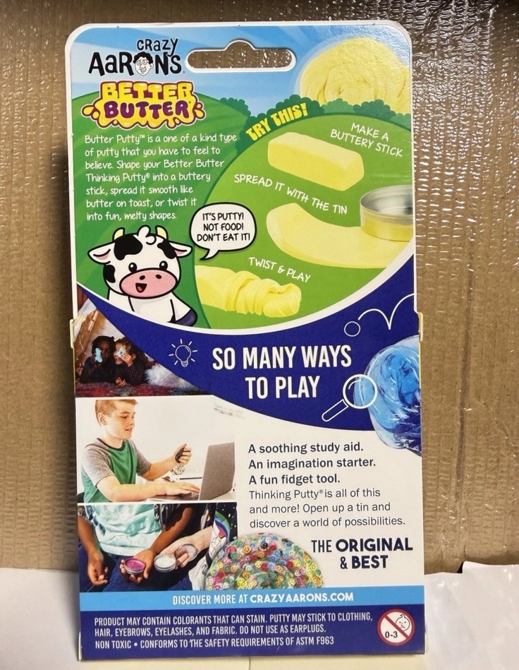 Better Butter Thinking Putty Squish Aaron’s Crazy Thinking Putty + FAST SHIPPING