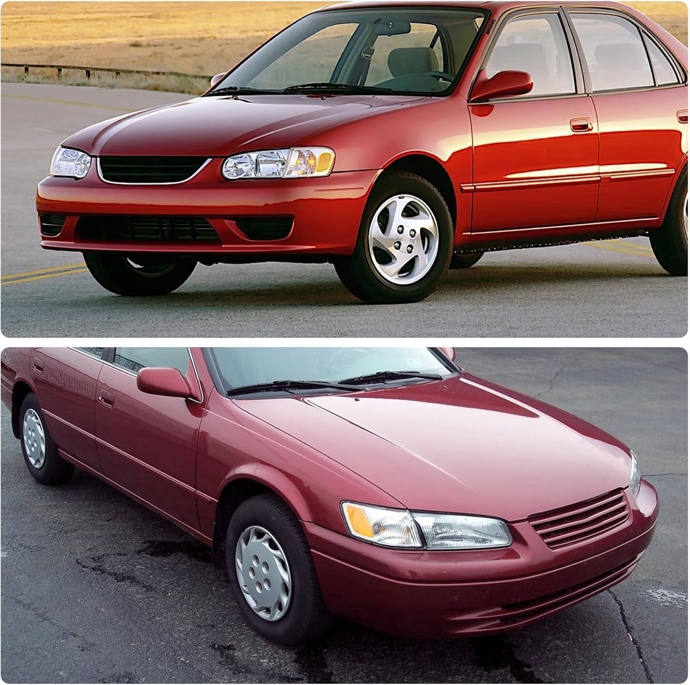 Headlight Assembly Compatible with 1998 1999 2000 Corolla Headlamps Replacement