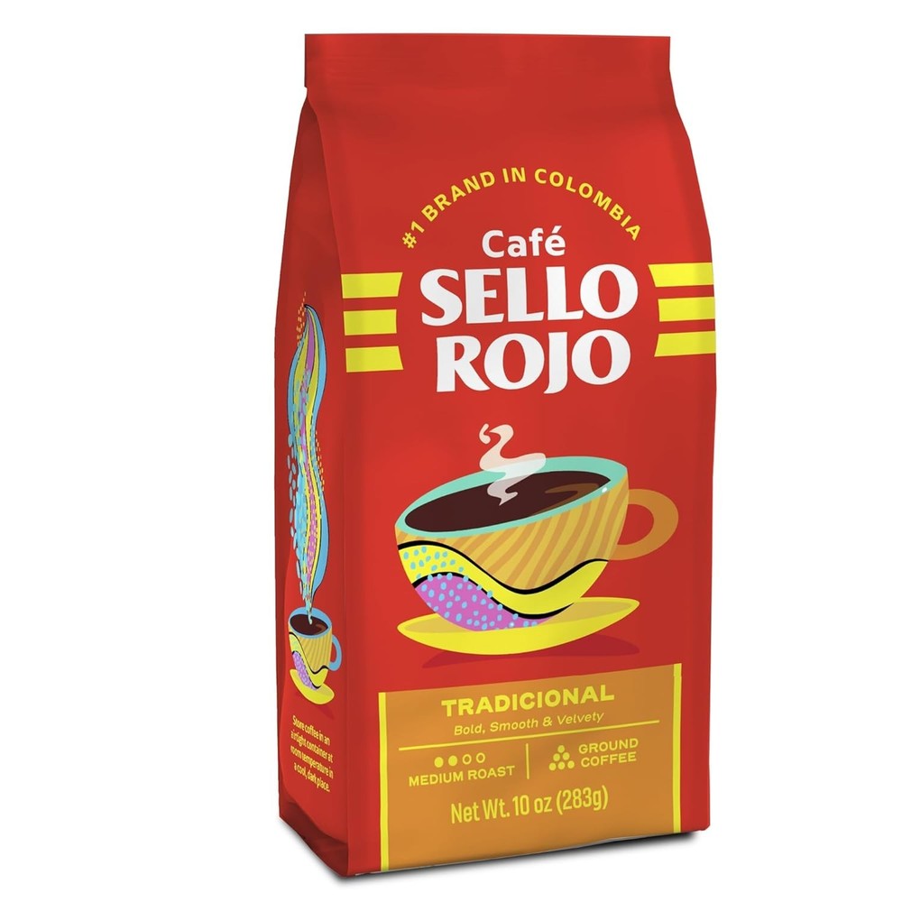 Sello Rojo Tradicional Medium Roast Ground Coffee – 10 oz