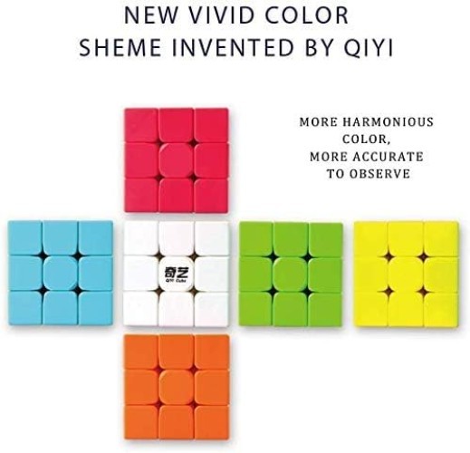 Stickerless Warrior W Magic Cube 56mm - Boost Concentration & Logical Thinking